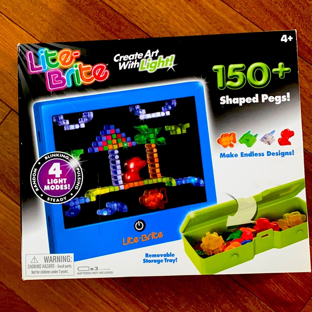 Hasbro Lite-Brite 150+ Shaped Pegs